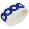 Polish Pottery Napkin Ring 3&quot; Blue Eyes