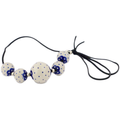 Polish Pottery Necklace 0&quot; UNIKAT
