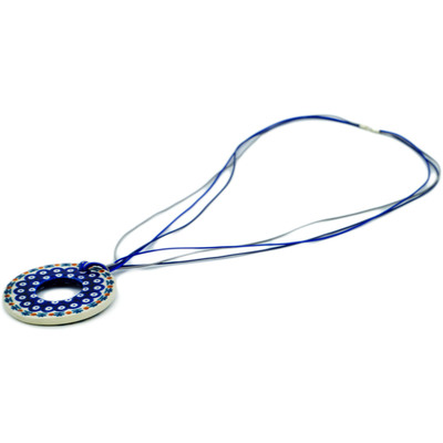 Polish Pottery Necklace 18&quot; Mosquito