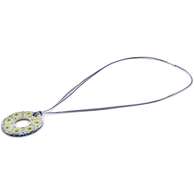 Polish Pottery Necklace 18&quot; UNIKAT