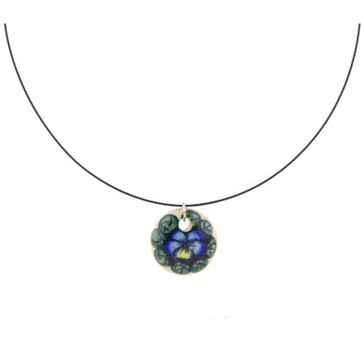 Polish Pottery Necklace 20&quot; Mix