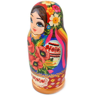 Wood Nesting Dolls 10&quot; Matryoshka