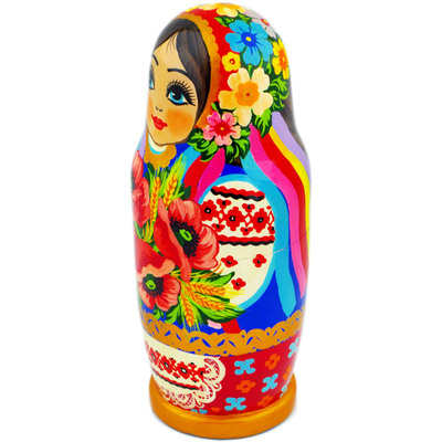 Wood Nesting Dolls 11&quot; Matryoshka