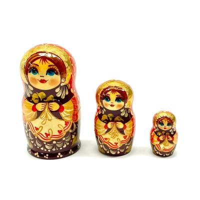 Wood Nesting Dolls 4&quot; Matryoshka