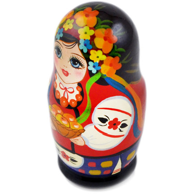 Wood Nesting Dolls 4&quot; Matryoszka