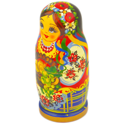 Wood Nesting Dolls 6&quot; Matryoshka