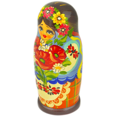 Wood Nesting Dolls 6&quot; Matryoshka