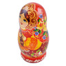 Wood Nesting Dolls 6&quot; Red