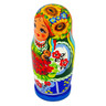 Wood Nesting Dolls 7&quot; Blue Fruits