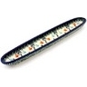 Polish Pottery Olive Dish 12" Dancing Tulips