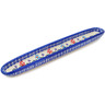 Polish Pottery Olive Dish 13&quot; Neon Wreath