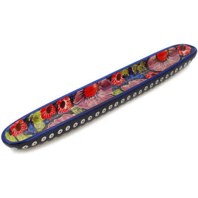 Polish Pottery Olive Dish 13&quot; Violet Days UNIKAT