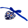 Polish Pottery Ornament Heart 3&quot; Mosquito