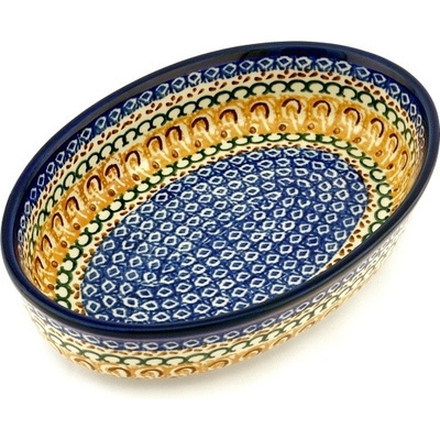 Polish Pottery Oval Baker 11&quot; Buena Vista