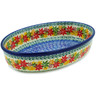Polish Pottery Oval Baker 11&quot; Fall Vibes