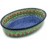 Polish Pottery Oval Baker 11&quot; Maraschino