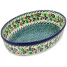Polish Pottery Oval Baker 12&quot; Berry Garland