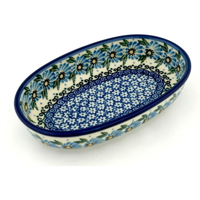 Polish Pottery Oval Baker 8"