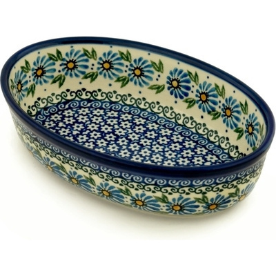 Polish Pottery Oval Baker 8"
