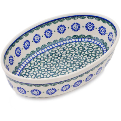 Polish Pottery Oval Baker 9" Maia