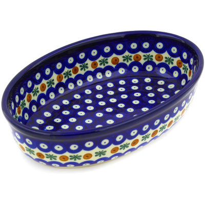 Polish Pottery Oval Baker 9" Mosquito