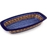 Polish Pottery Oval Baker with Handles 14&quot; Southern Trail