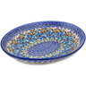 Polish Pottery Oval Bowl 10&quot; Sea Of Posies UNIKAT