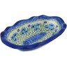 Polish Pottery Oval Bowl 11&quot; Fresh Flora