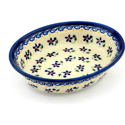 Polish Pottery Oval Bowl 6&quot;