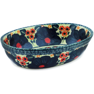 Polish Pottery Oval Bowl 7&quot; Perfect Day UNIKAT