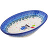 Polish Pottery Oval Bowl 7&quot; Teddy Bear UNIKAT