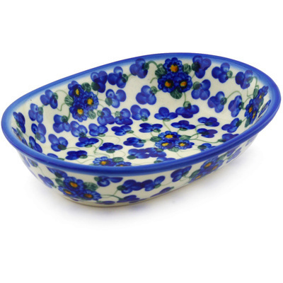 Polish Pottery Oval Bowl 8&quot;