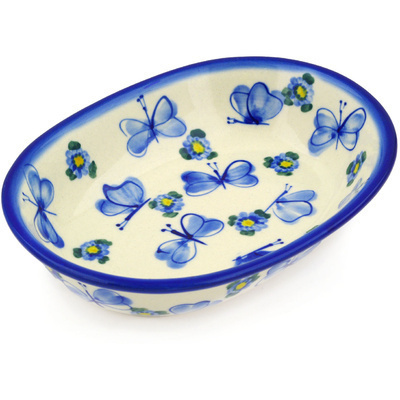 Polish Pottery Oval Bowl 8&quot;