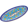 Polish Pottery Oval Plate 14" Soft Touch UNIKAT