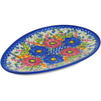 Polish Pottery Oval Platter 10&quot; Daydreams UNIKAT