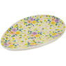 Polish Pottery Oval Platter 10&quot; Springtime Serenade