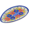 Polish Pottery Oval Platter 11" Daydreams UNIKAT