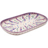 Polish Pottery Oval Platter 11&quot; Lupine Surprise UNIKAT