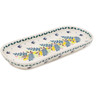Polish Pottery Oval Platter 11&quot; Sunny Swallow UNIKAT