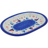 Polish Pottery Oval Platter 11&quot; Sweet Sailboats