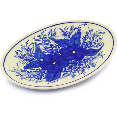 Polish Pottery Oval Platter 11&quot; UNIKAT