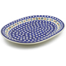 Polish Pottery Oval Platter 14&quot; Mosquito