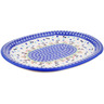 Polish Pottery Oval Platter 14&quot; Puppy Love UNIKAT