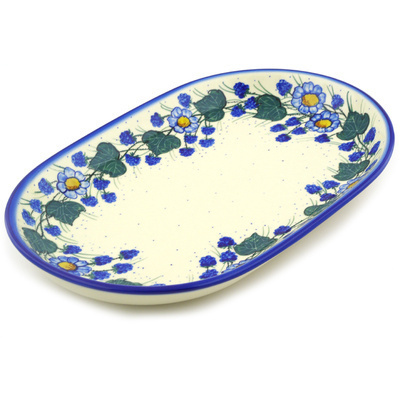 Polish Pottery Oval Platter 14&quot; UNIKAT