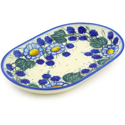 Polish Pottery Oval Platter 9&quot; UNIKAT