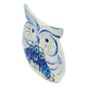 faience Owl Figurine 5&quot; Merry Flowers