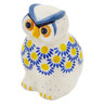 Polish Pottery Owl Figurine 5&quot; Radiant Scales
