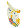 Faience Owl Figurine 6&quot; Little Flower Patch