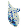 Faience Owl Figurine 6&quot; Merry Flowers