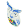 faience Owl Figurine 6&quot; Spring Posy